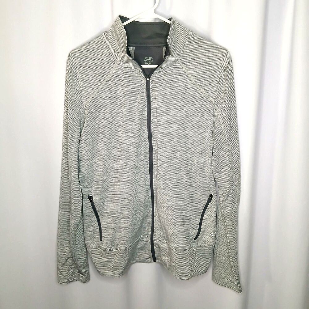C9 by Champion Duo Dry Jacket Workout Zipper Pockets Thumbholes Lghtwt Womens XL